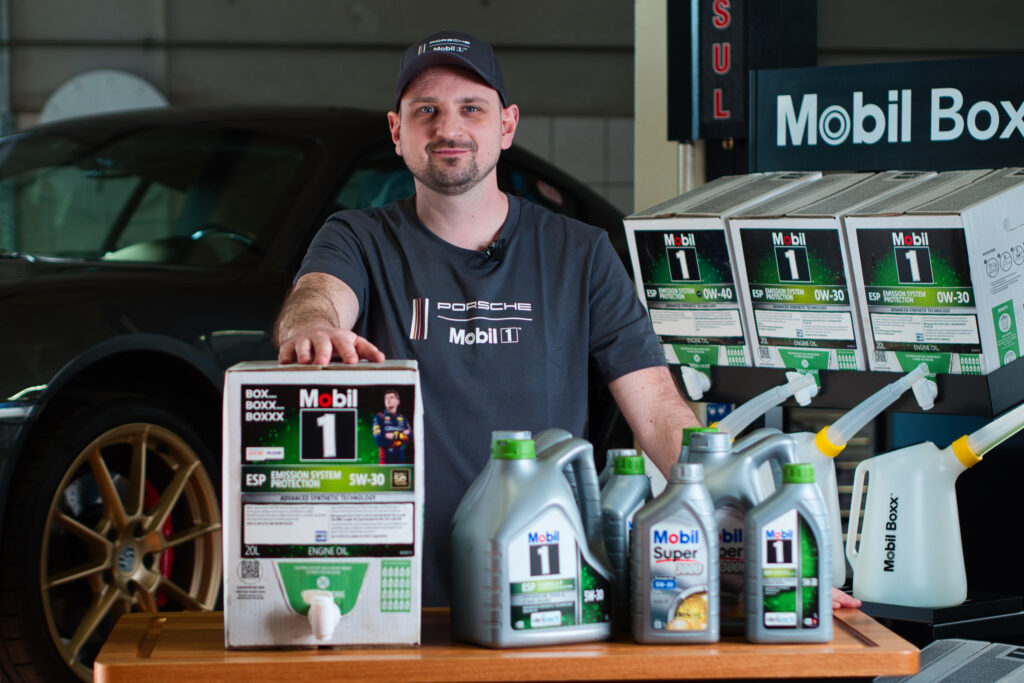 Mobil 1 w opakowaniu Mobil Boxx 20L